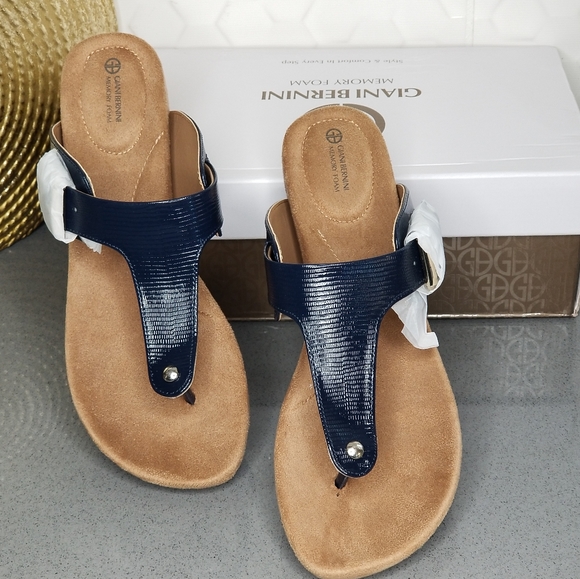 giani bernini memory foam river sandals